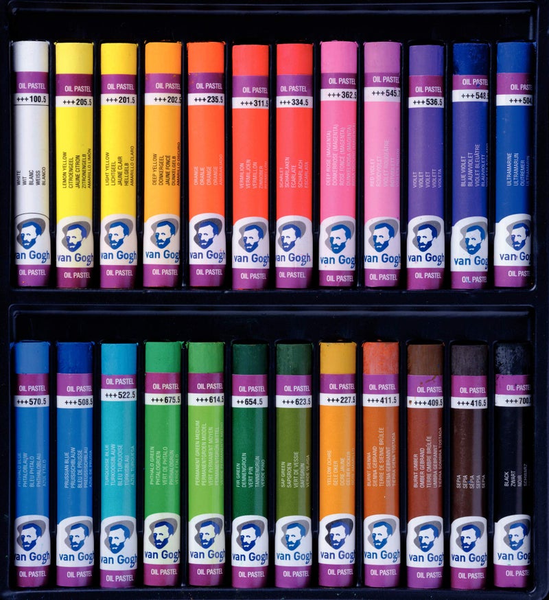 Van Gogh Oil Pastel, Round Full Stick, 24-Piece Set - Image 3